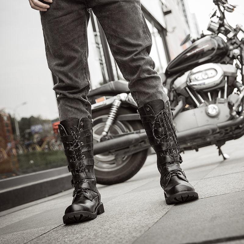 Martin Boots Men's Boots Autumn Winter Boots Men's Waterproof High Boots Men's Motorcycle Boots