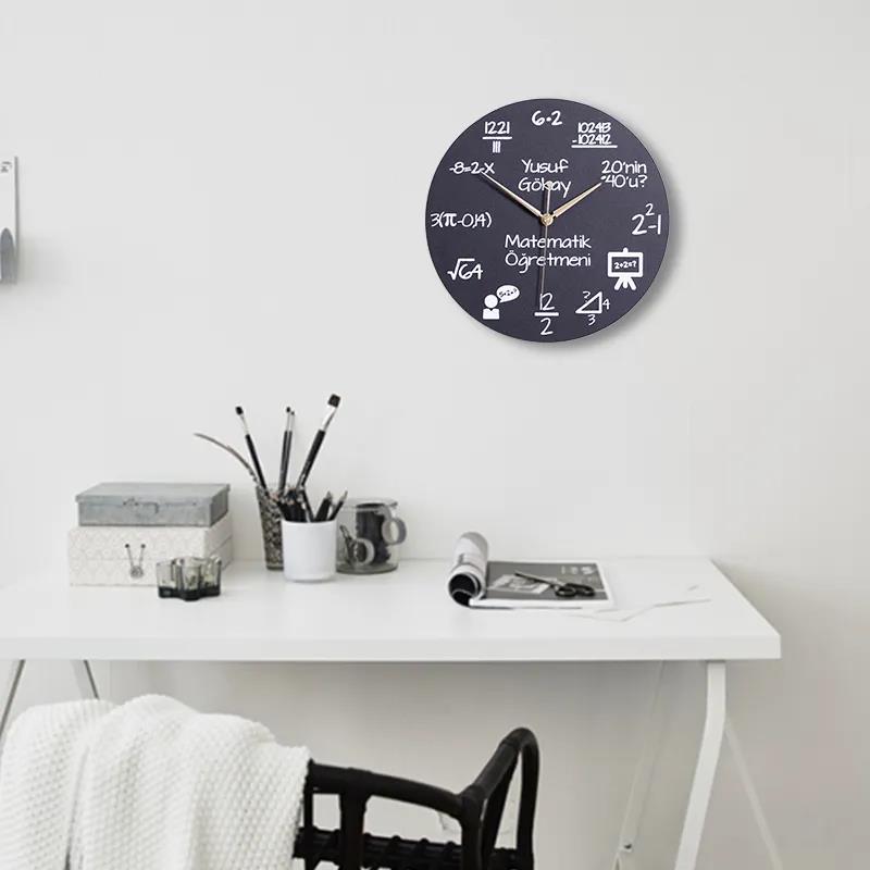 Living Room Creative Wall Clock Function Formula Cartoon Clocks Children's Room Decoration Clock Table