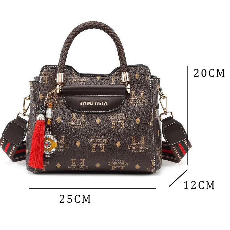 Luxury Top-Handle Bags PU Leather Handbags for Women Bags Large Capacity Crossbody Bag Personality European Style