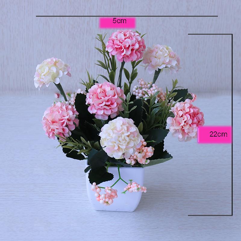 Creative Home Flower Arrangement Small Potted Ornaments Artificial Flowers Simulation Flower Set Living Room Bedroom Decorations