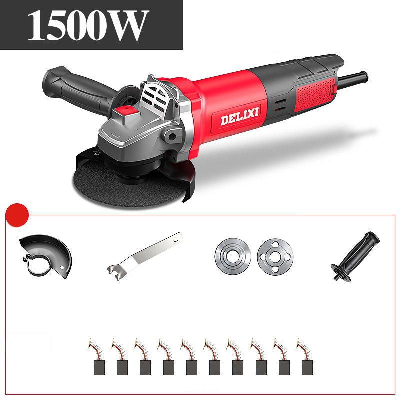 1500W Household Hand-held Angle Grinder Set Wired Polishing Machine Cutter Multi-function Electric Grinder