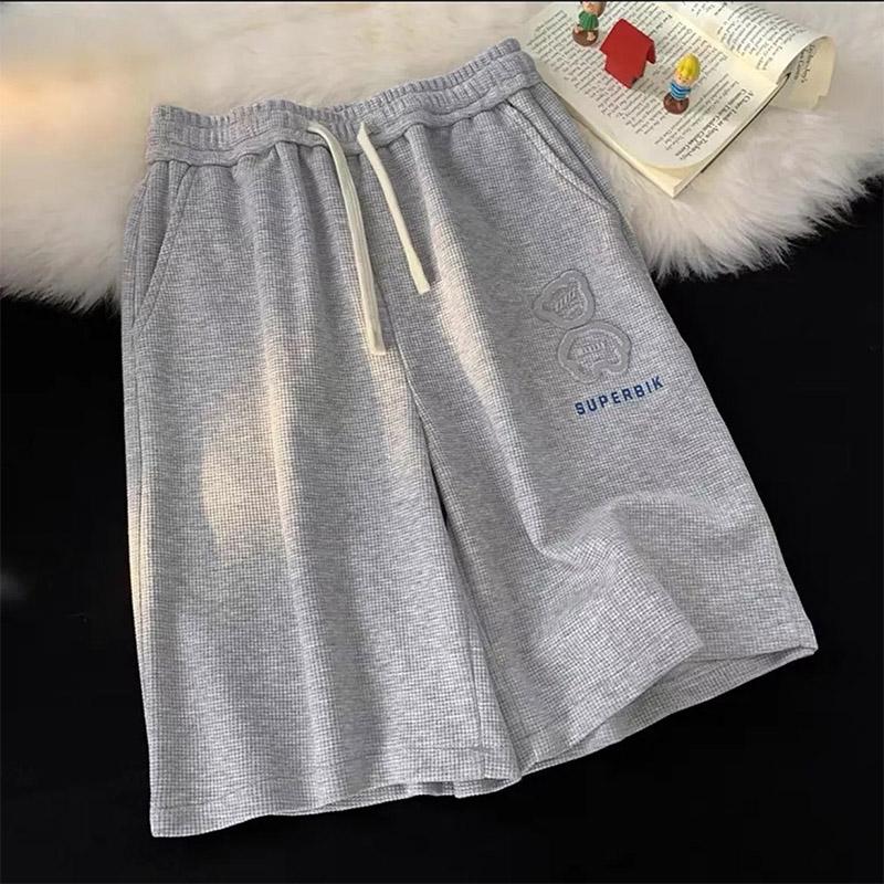 Summer Women's Thin Shorts Casual Sports All-match Middle Pants Bear Loose Wide-leg Ins Women's Five-point Pants