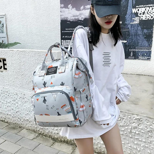 Mommy Bag Double Shoulder Multifunctional Large Capacity Mother Bag Mother Baby Bag Baby Out Baby Mother Bag Pregnant Woman Bag