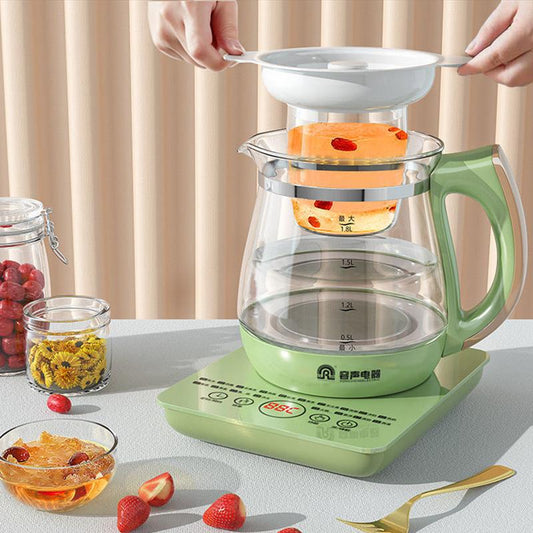 Automatic Thickened Glass Flower Teapot Multifunctional Electric Kettle Tea Maker Decocting Pot