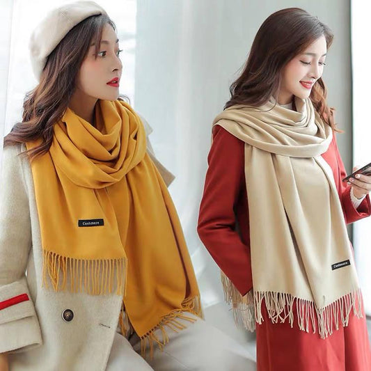 Cashmere Scarf Women 2019 Long Soft Shawls and Wraps Pashmina Fashion Tassels Scarves