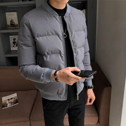 2020 Winter Men's Cotton Jacket Casual Loose Down Cotton Thicken Warm Jacket