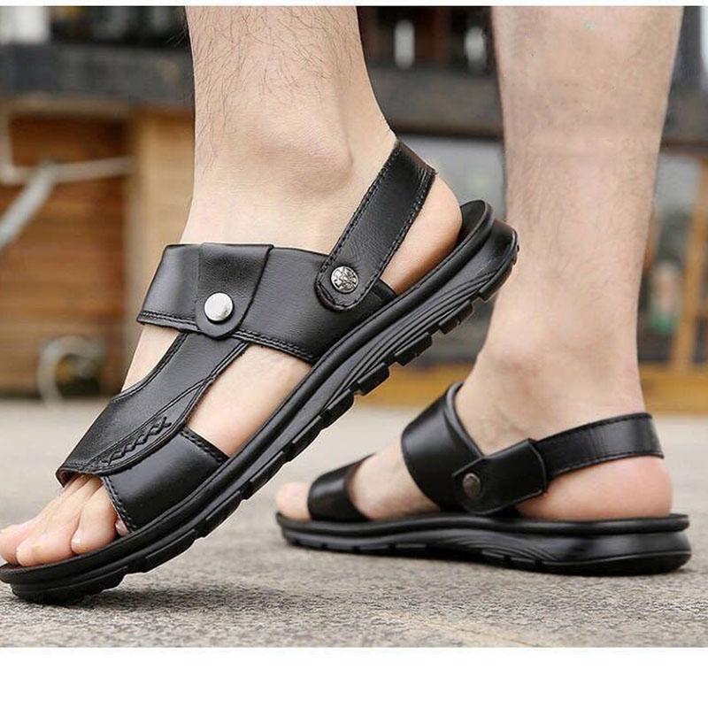 Beach Shoes Summer Men's Sandals and Slippers Summer Soft-soled Men's Breathable Men's Sandals