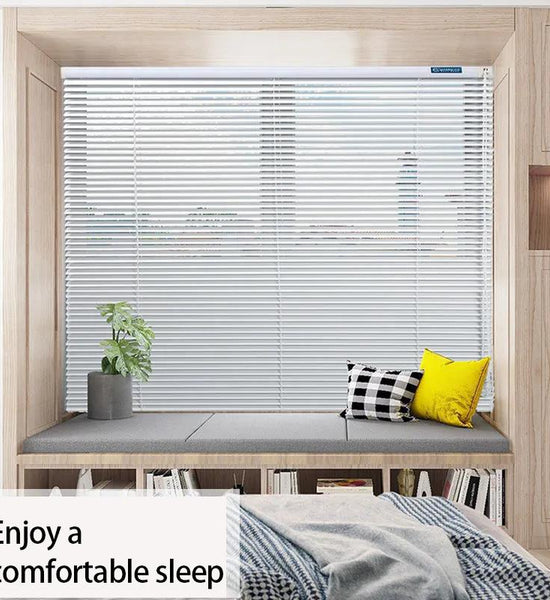 Venetian Blind Roller Blinds Blackout Living Room Bedroom High-end Punch-free Roller Blinds Dining Room Bathroom Home Office Pull Bead Lifting Curtain