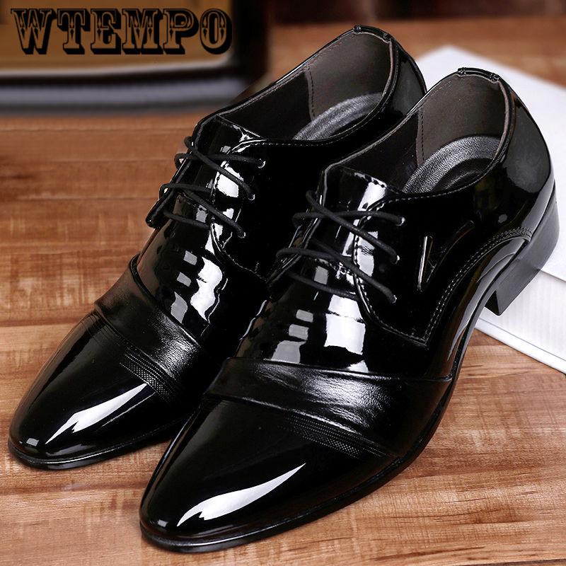 Lace-up Point Shoes Shoes Men's Leather Shoes Spring and Winter British Business Shoes Casual