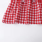 Baby Girl Dress Summer Suspender Plaid Skirt Baby Vest Skirt Round Neck Short Sleeve Stitching Fake Two-piece A-line Skirt