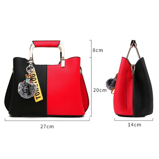 Woman bag European and American style Shoulder Handbag Trendy wild Patent leather bag Big capacity