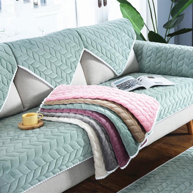 Modern and Simple Sofa Cushion Thick and Comfortable Plush Sofa Cushion Cushion Cover Towel