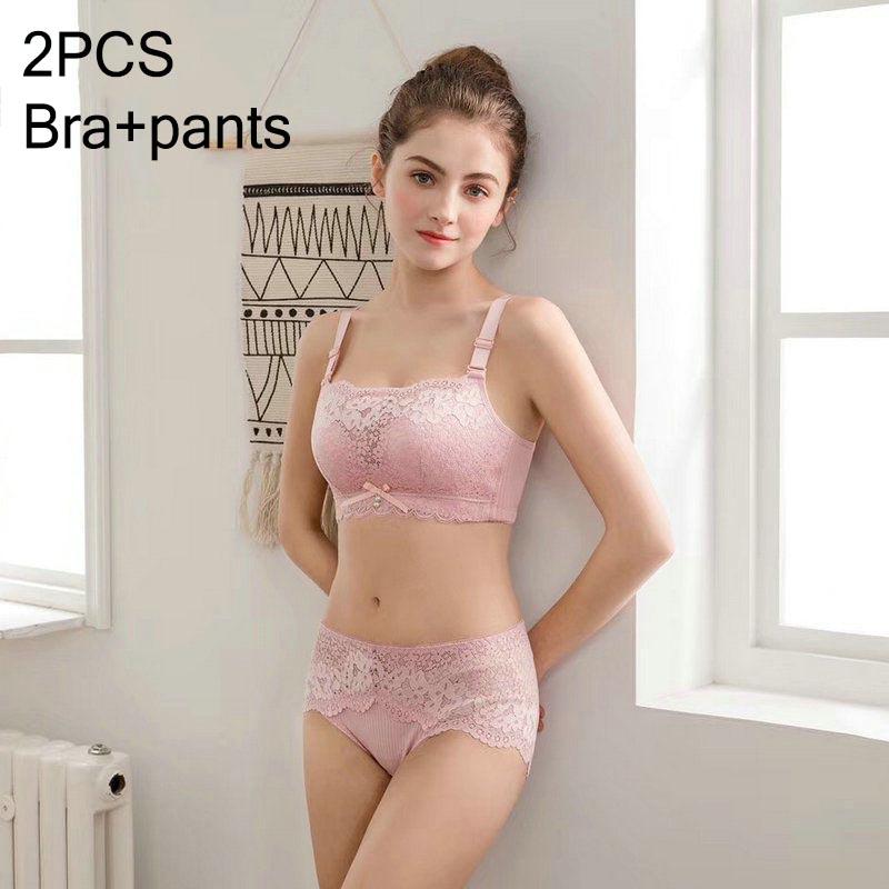 Sexy Lace Women Underwear Set Push Up Bra Sets Embroidery Brassiere Chest Lingerie and Pant Sets