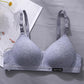 Korean Version of Pure Cotton Skin-friendly Breathable Sweat-absorbing Thread Thin No Steel Ring Small Chest Gathered Women's Underwear Bra