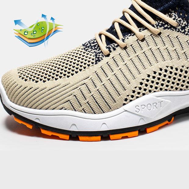 Spring Men's Sports Shoes Large Size Versatile Casual Breathable Mesh Shoes Non-Slip Running Shoes Travel Shoes