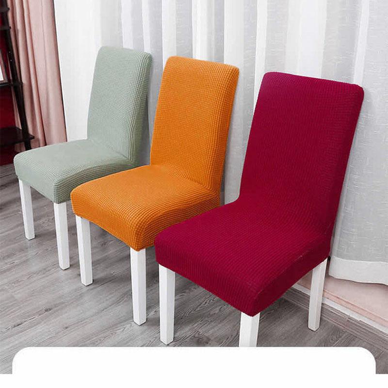 Slipcover Removable Anti-dirty Seat Chair Cover Spandex Kitchen Cover for Banquet Wedding Dinner Restaurant Housse De Chaise 1PC