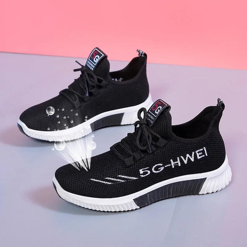 Women's All-match Casual Shoes Spring and Summer Breathable Shoes  Wear-resistant Sports Shoes