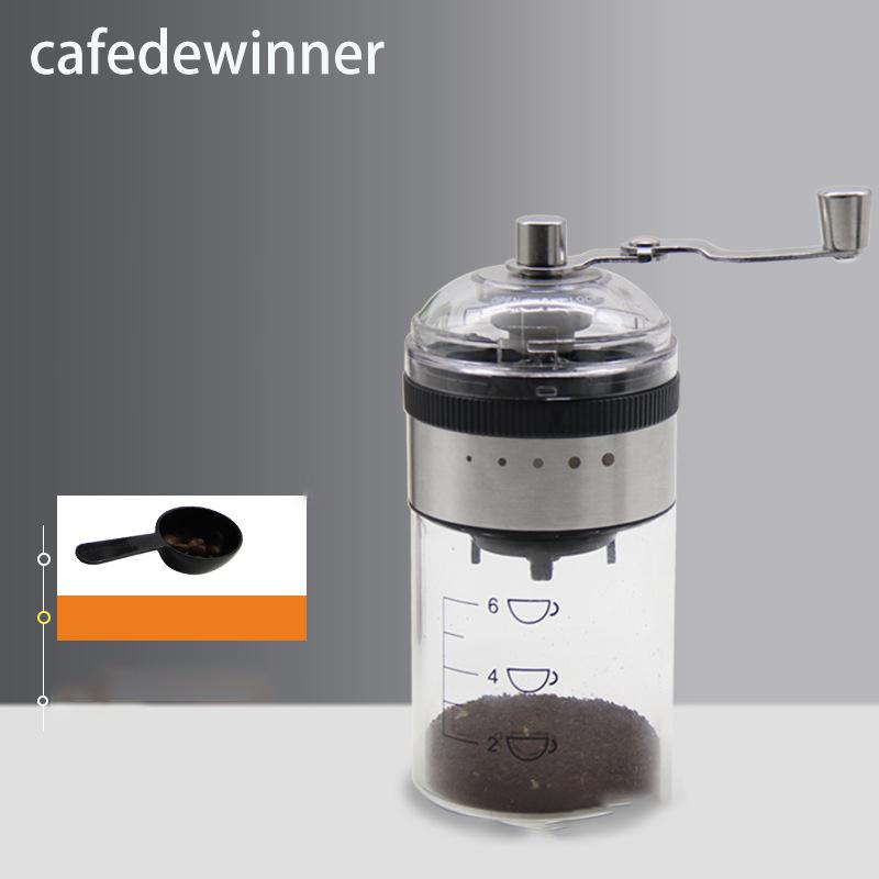 Portable Hand-cranked Coffee Grinder Coffee Grinder Hand-made Coffee Grinder Outer Ring Coarse and Fine Grinder