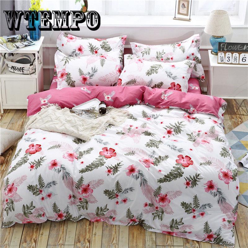 Home Textile Cartoon Kids Bed Linens Duvet Cover Pillowcase Boy Kid Teen Girl Bedding Sets