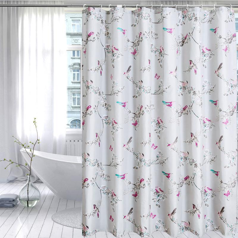 Punch-free Shower Curtain Thickened Sanitary Partition Shower Curtain Cloth Waterproof and Mildew-proof Shower Curtain