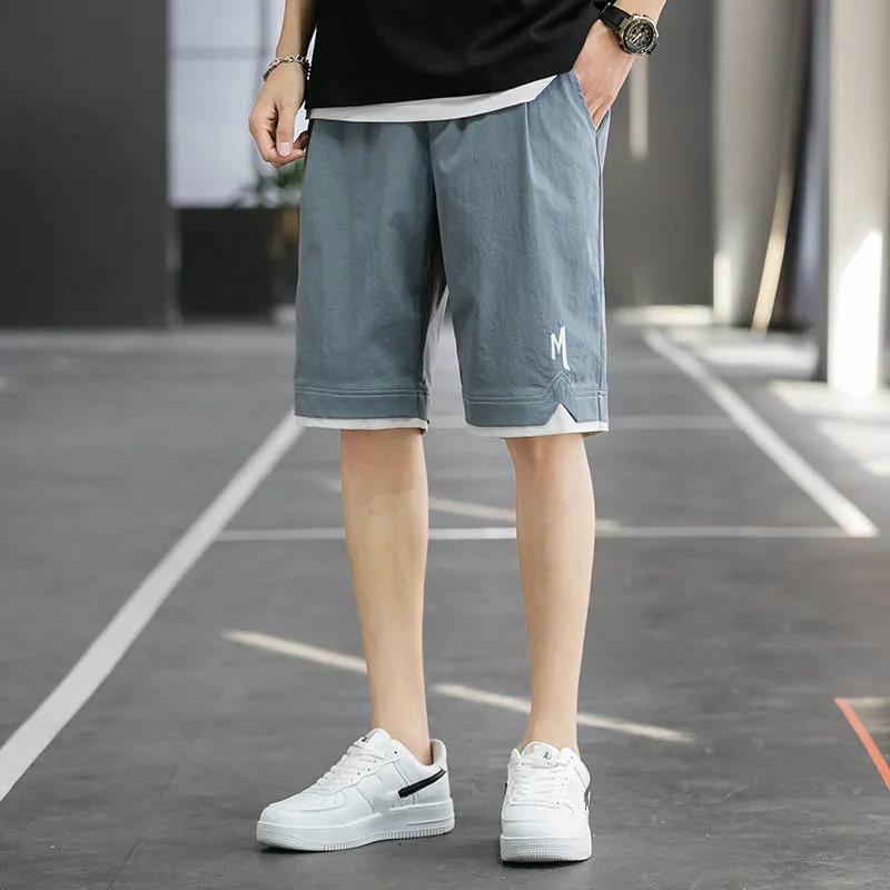 Five-point Shorts Men's Summer Trend Wild Straight-leg Pants Thin Casual Loose Handsome Pants