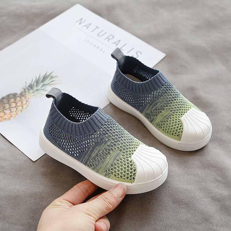 Summer Knitting Baby Toddler Shoes Sneakers Sandals Kids Breathable Basketball Shoes Lightweight Running Shoes Wear-resistant Deodorant Child Shoes