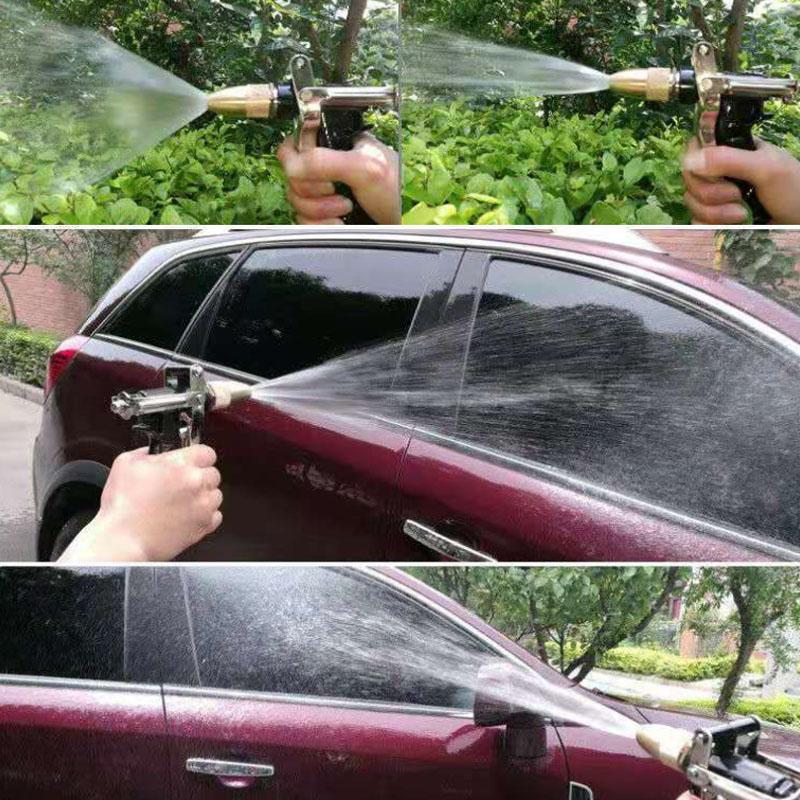 Car Wash Water Gun Household Set High Pressure Watering Brush Car Antifreeze Explosion-proof Soft Hose Auto Supplies Spray Gun Head