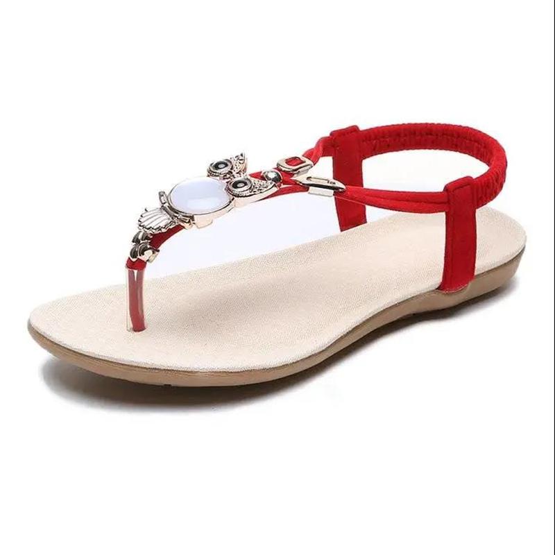 Sandals Women's Flat Shoes Boho Style Flip-flops Beach Shoes Summer Plus Size Women's Shoes Flip Flops Soft-soled Sandals