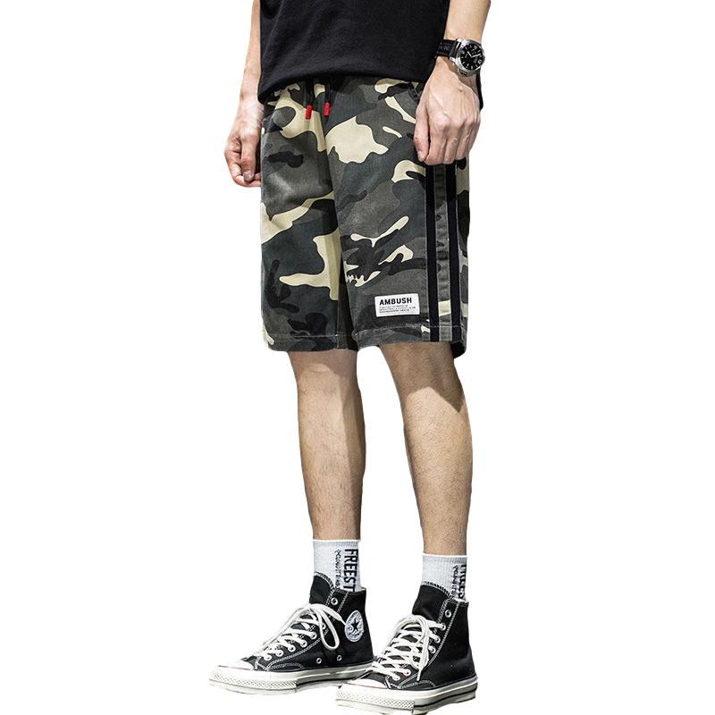 Cotton Camouflage Shorts Men's Summer Loose and Thin Five-point Casual Overalls