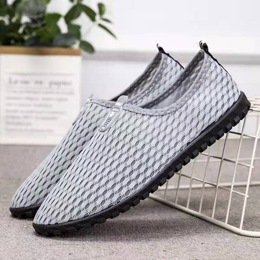 Women's Net Shoes Breathable Mesh Shoes Women's Casual Shoes One-step Light-weight Daily Shopping Walking Shoes