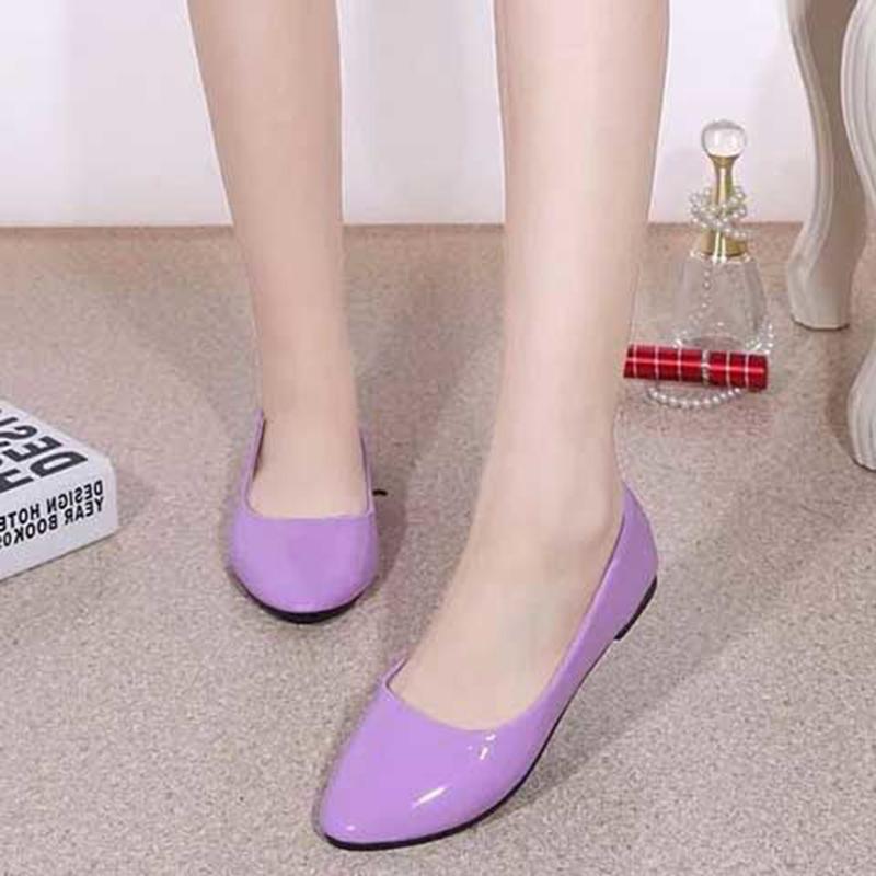 Spring Flat Shoes Leisure Slip on Loafers Four Seasons Women's Flat Shoes Comfortable Loafer Shoes Pu Leather Moccasins