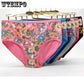 6 pcs/lot Woman Underwear Cotton Floret Printed Female Sexy Panties Briefs Knickers Intimates