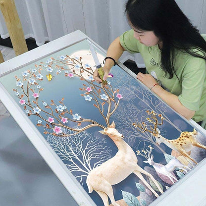 Diamond Painting Animal Cross Stitch Diamond Embroidery Deer Full Diamond Display Diamond