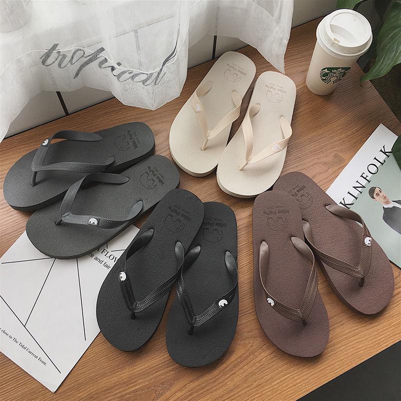 Women Shoes Summer solid color Beach Sandals Thongs Slippers Flip Flops For Women Slippers