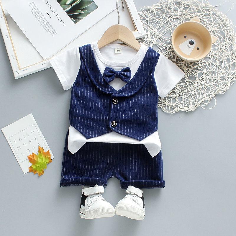 Boys Clothes Spring Autumn Fashion Baby Suit British Wind Children's Suits Gentleman Long Sleeve Shirt Vest Pants Kids