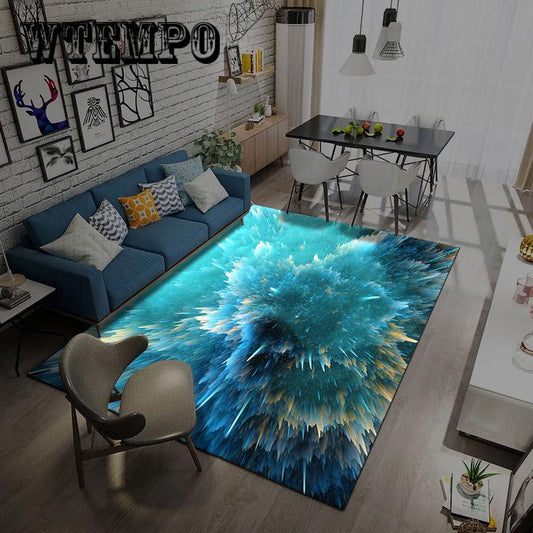 Modern 3D Dream Aesthetic Star Art Carpet Living Room Tea Table Bedside of Bedroom Space Rug