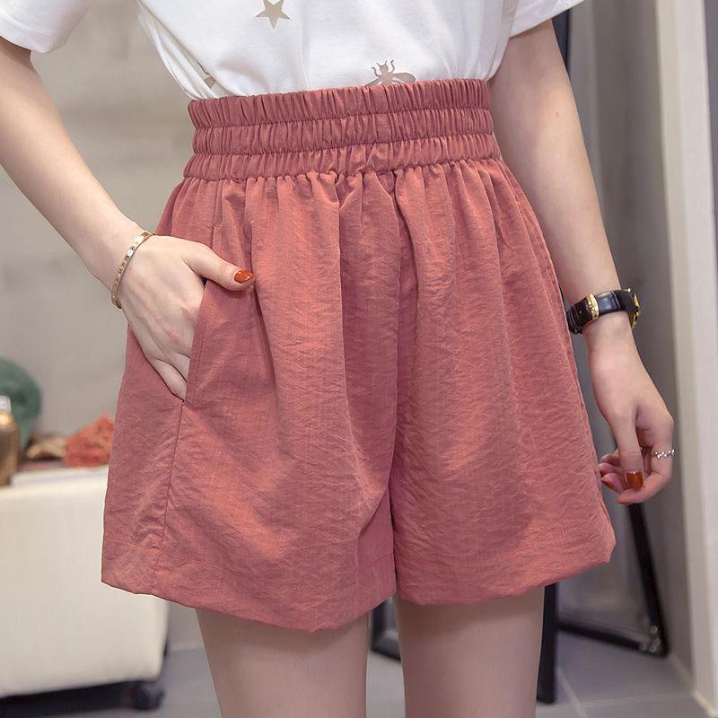 200 Kg Can Wear Large Size Wide-leg Shorts Female Summer Loose High-waist Shorts Female Students Casual All-match Pants