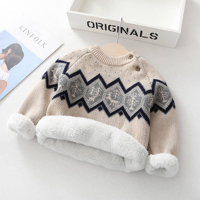 Children's Sweater Autumn Winter Kids Knitted Turtleneck Pullover Sweater for Boys Girls