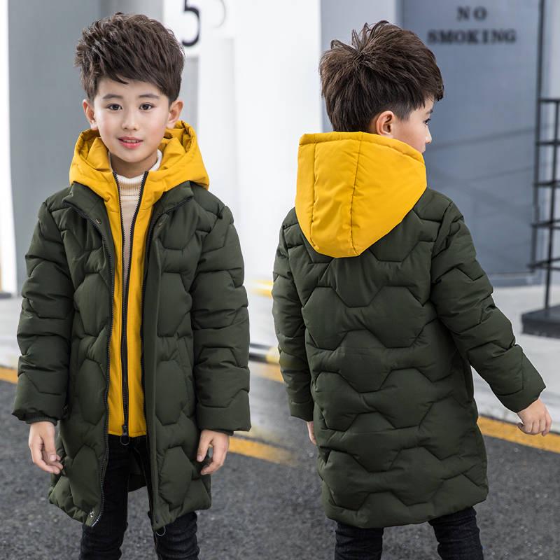 Jacket for Boy Winter Coat Kids Warm Thick Cotton Children Outerwear Teenage Boys Warm Parkas