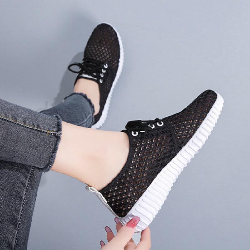 Women's Shoes Summer Sneakers Breathable Mesh Shoes Soft Sole Wear-resistant Casual Shoes