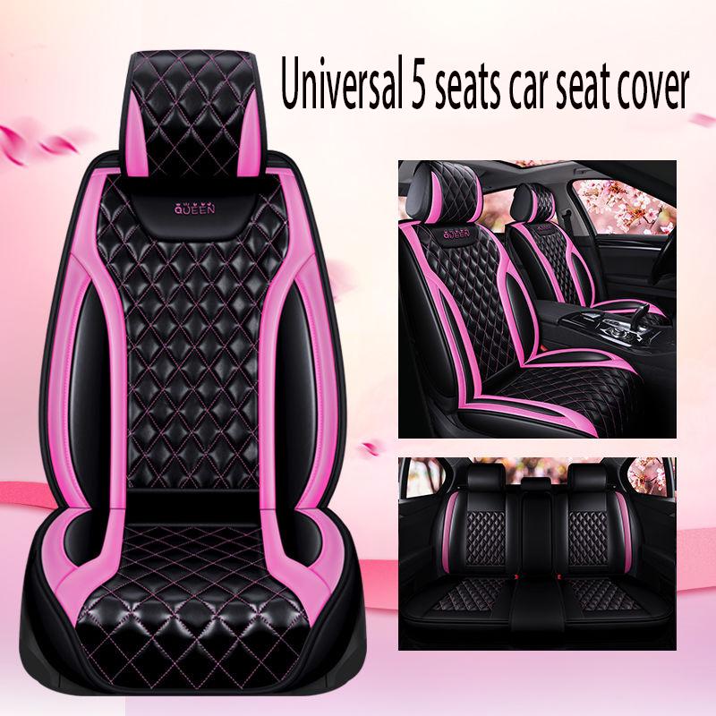 Car Seat Cover Universal 5 set Auto Seat Cushion Leather 5 seats Universal Car seat cover Waterproof