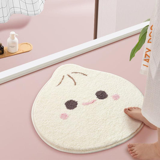 INS Japanese Living Room Carpet Bedroom Girl with Dirty Long Hair Thick Imitation Colored Shelter Anti-skid Water Pad