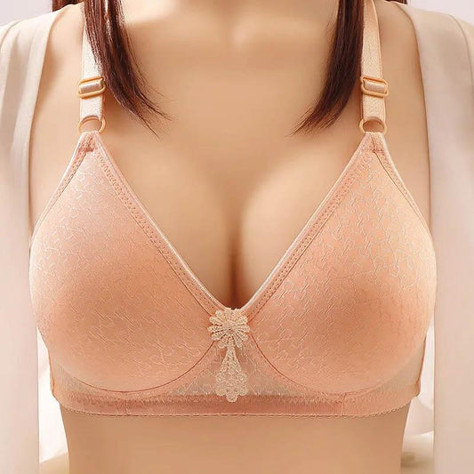 Thin Breathable Bra Gathers and Collects Breasts Prevents Sagging Anti-glare Comfortable Underwear Large Size Lightweight Bra