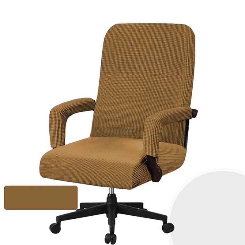 Thickened Office Chair Cover Computer Swivel Chair Cover Conference Room Seat Cushion Elastic Chair Back Armrest Cover