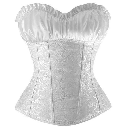 Steampunk Corset Women Sexy Clothes Plastic Boned Bustier Burlesque Overbust Lingerie Shapewear