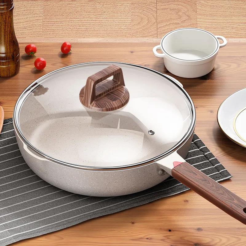 Maifan Stone Wok Pan Non-stick Pan Multi-function Steak Pancake Pan Induction Cooker