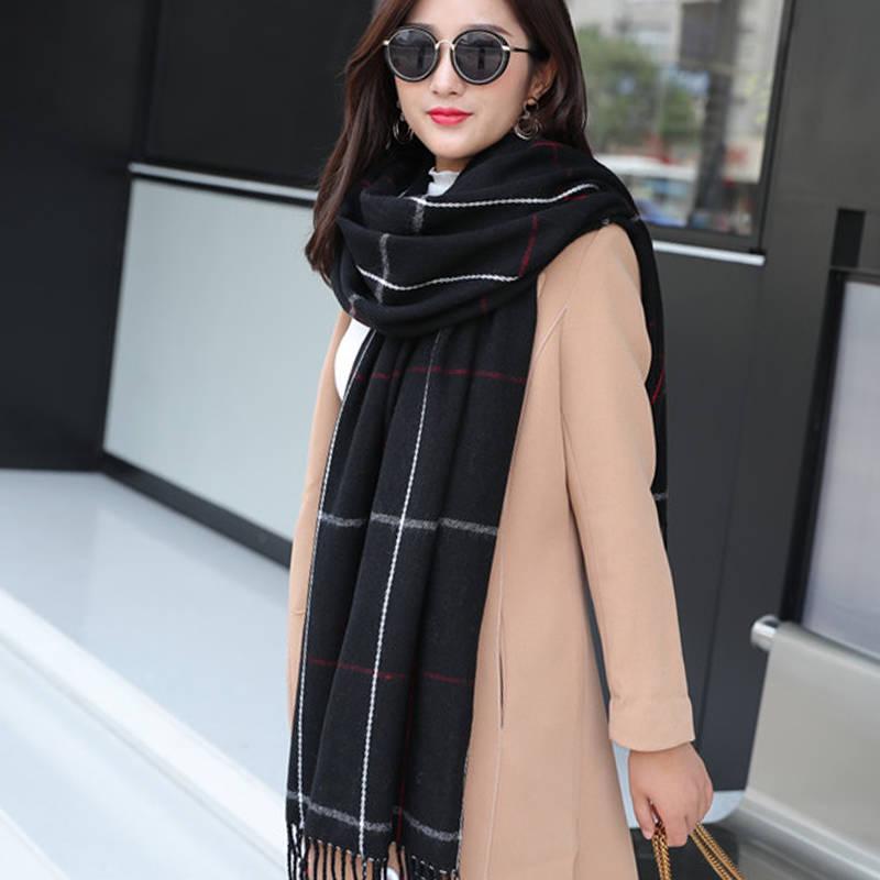 Scarves Winter Women Cashmere Scarf Women Wool Scarves Long Shawl Wrap Blanket