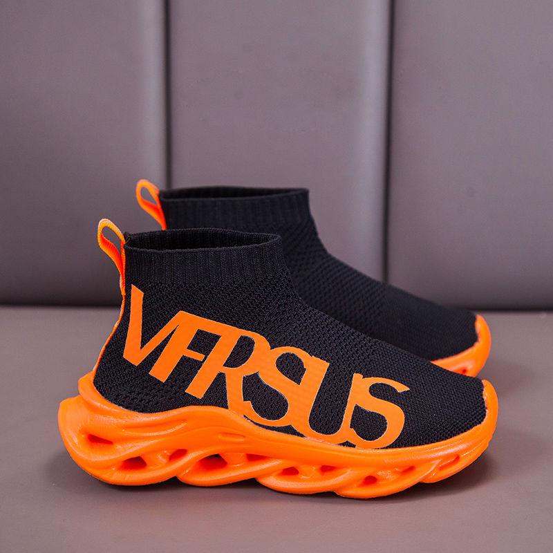 Autumn Children's Sports Shoes Boys Fashion Mesh Breathable Sports Shoes Students Running Girls Shoes Non-slip Coconut Shoes