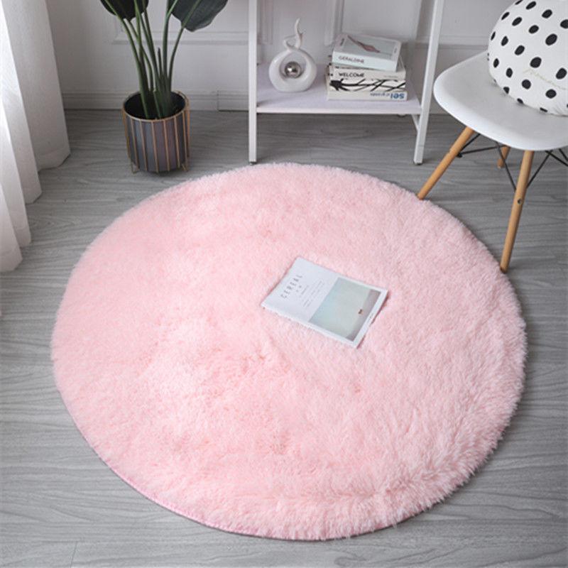 Round Carpet Diameter 1 Meter Bedroom Living Room Bedside Nordic Ins Wind Long Hair Household Light Luxury Computer Chair Hanging Basket Floor Mat