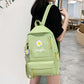 4Pcs/set Women School Backpacks Schoolbag Daisy Canvas for Teenagers Girls Student Book Bag